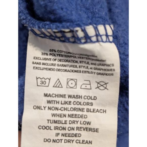 New York Mets Fanatics Royal Blue Full Zip Hoodie Sweatshirt‎ Jacket Medium - Picture 9 of 9